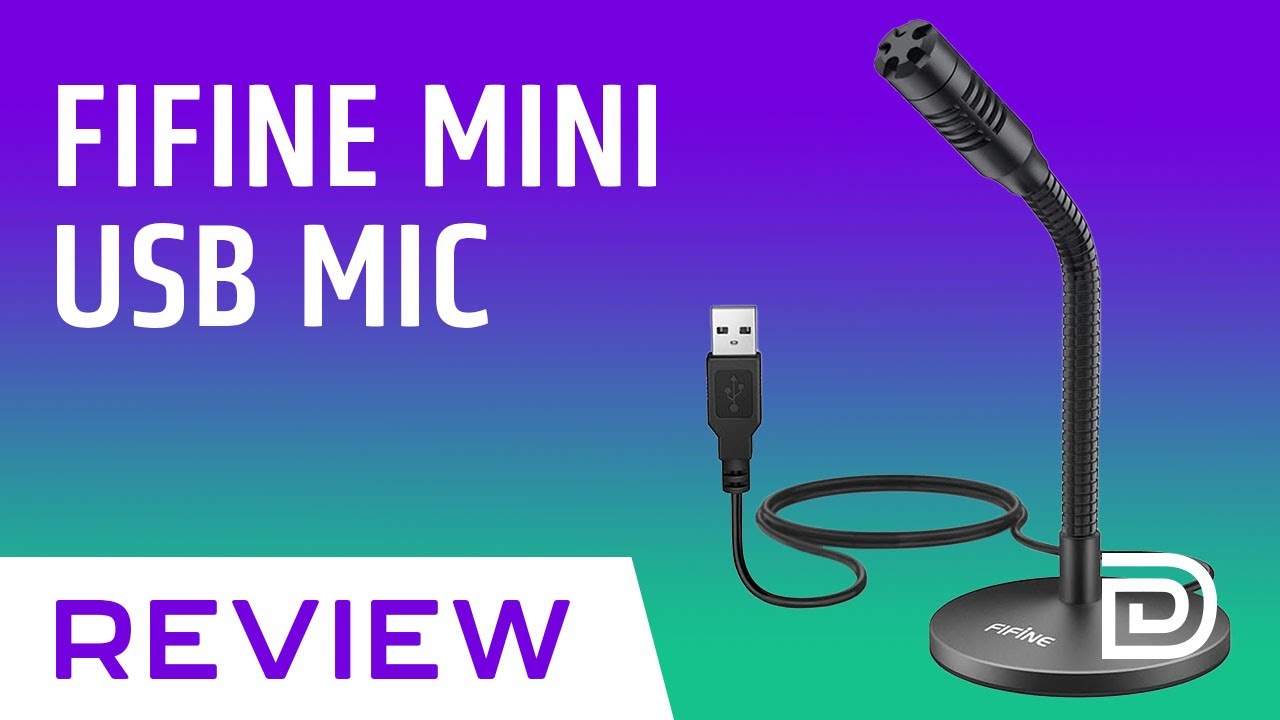 BEST MICROPHONE UNDER $20 | FIFINE Mini Gooseneck USB Microphone K050