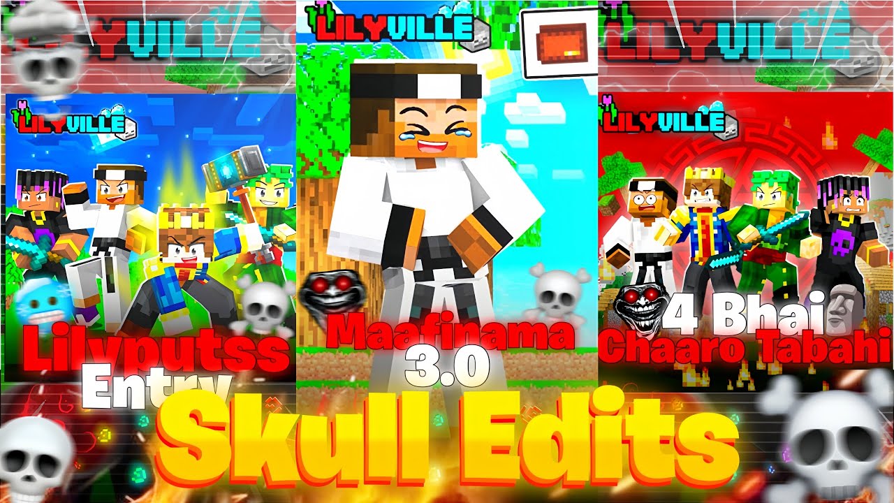 Skull Edits ft.@GamerFleet&Jack💀 | Shorts Compilation | MinevidZ