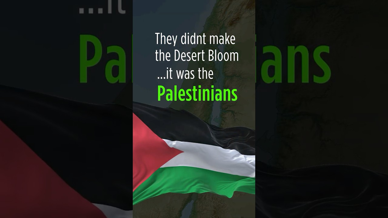 It was the Palestinians that made the Desert Bloom #Palestine #PalestinianHistory
