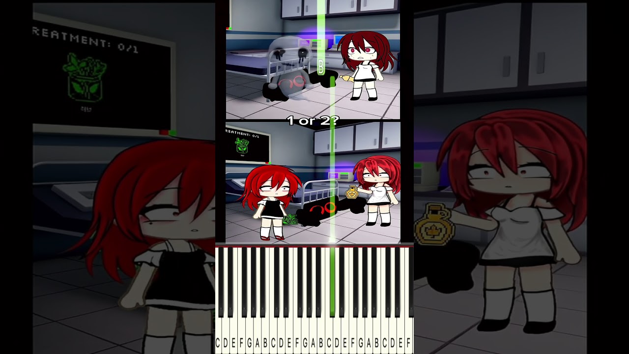 1 or 2? || ib [‪anima hospital anomaly] Piano #roblox #animalhospital #memes #gacha #heat