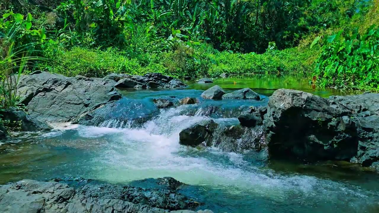 Beautiful Original Waterfall For Relaxation, Meditation, Deep Sleep, Stress Relief #037