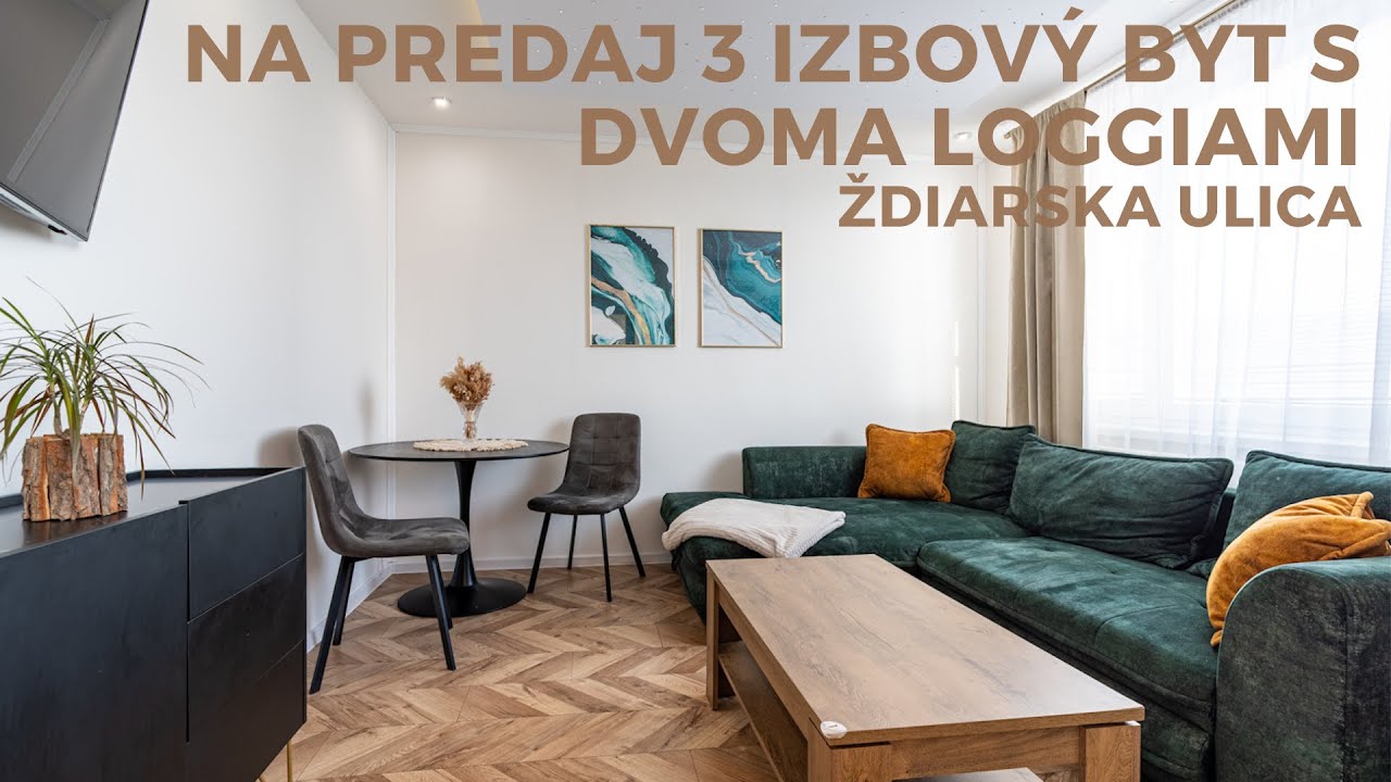 NA PREDAJ 3 IZBOVÝ PO REKONŠTRUKCII S DVOMA LOGGIAMI | ŽDIARSKA ULICA