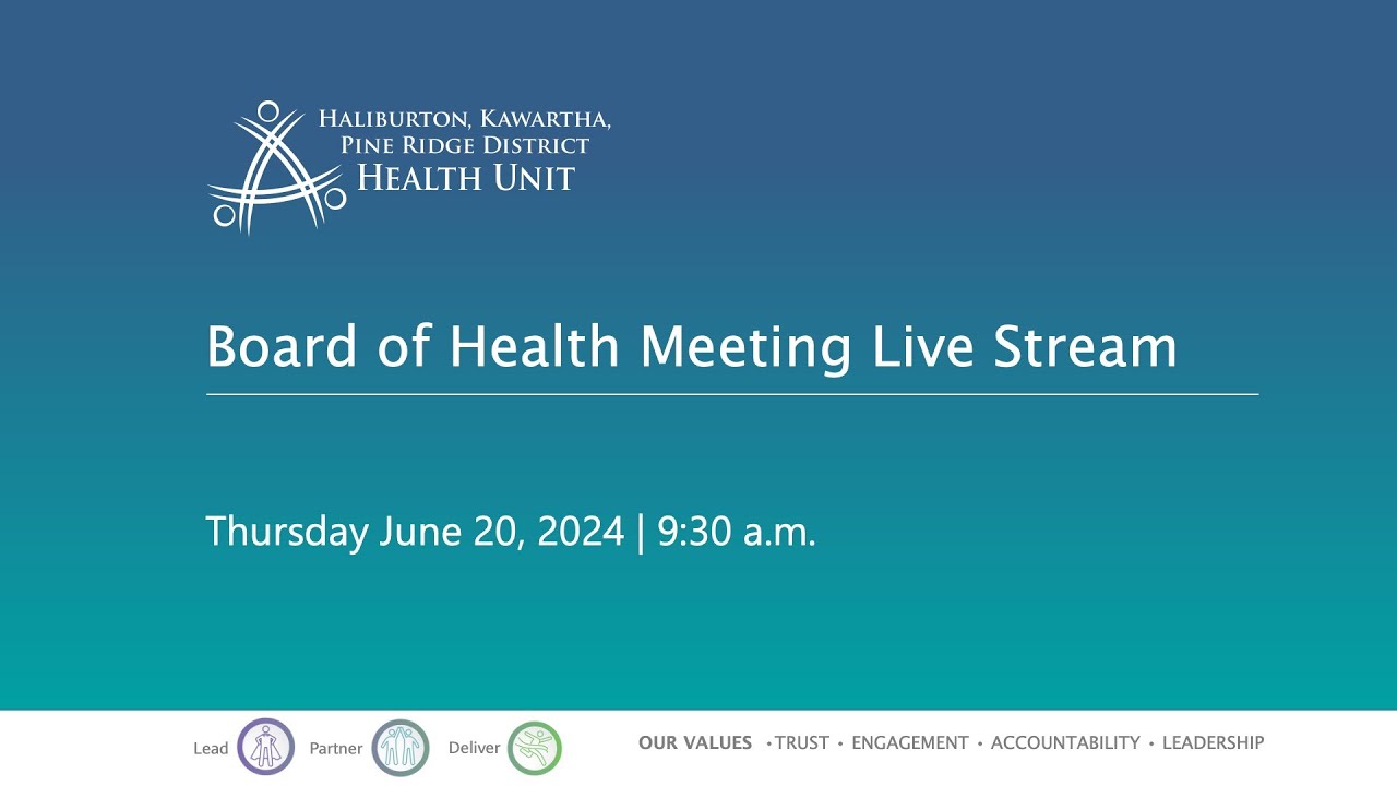 HKPR District Health Unit Board of Health Meeting - June 20, 2024