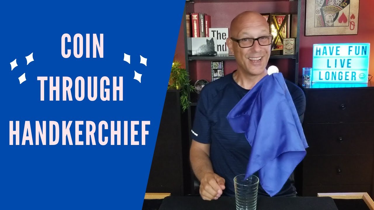 Coin Thru Silk Beginner Trick | Coin Through Handkerchief | Easy Coin Magic