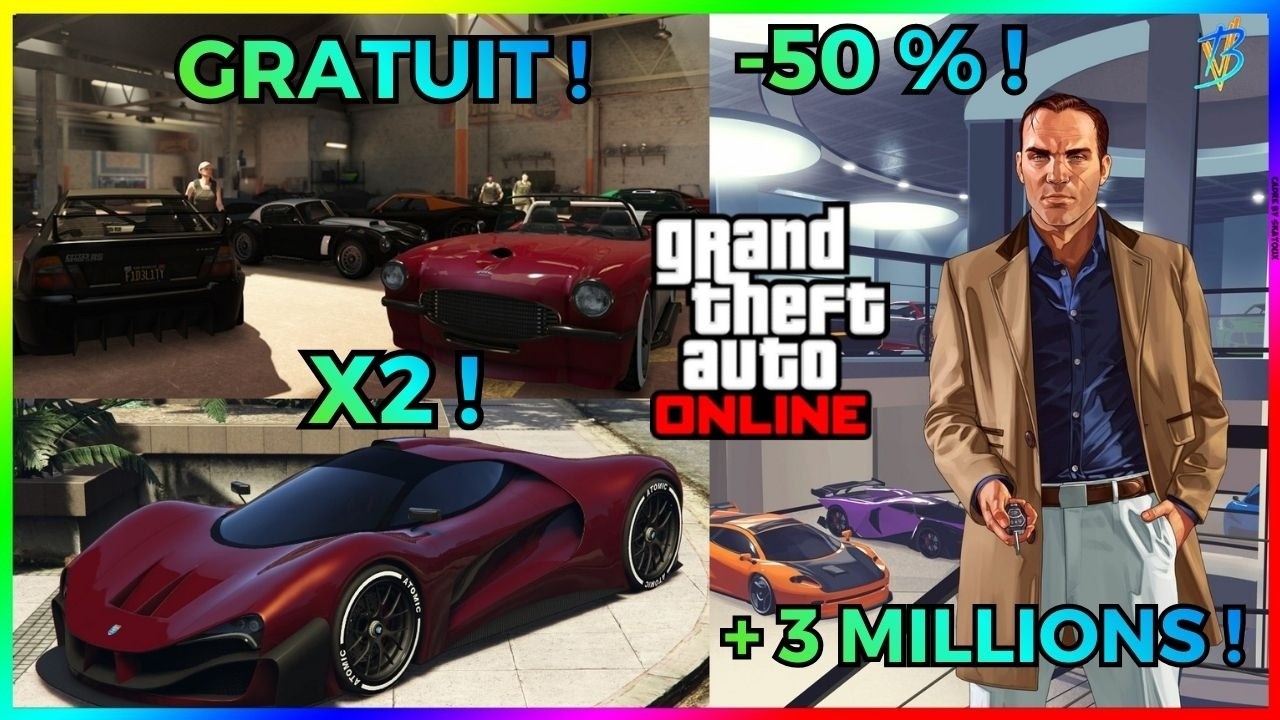 +3  MILLIONS, LIEUX, VÉHICULES GRATUITS... LES PROMOTIONS SUR GTA ONLINE DU 12 MARS 2026 !