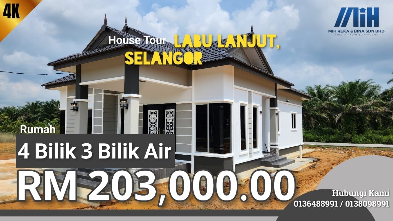 RUMAH 4 BILIK 3 BILIK AIR - LABU LANJUT , SELANGOR