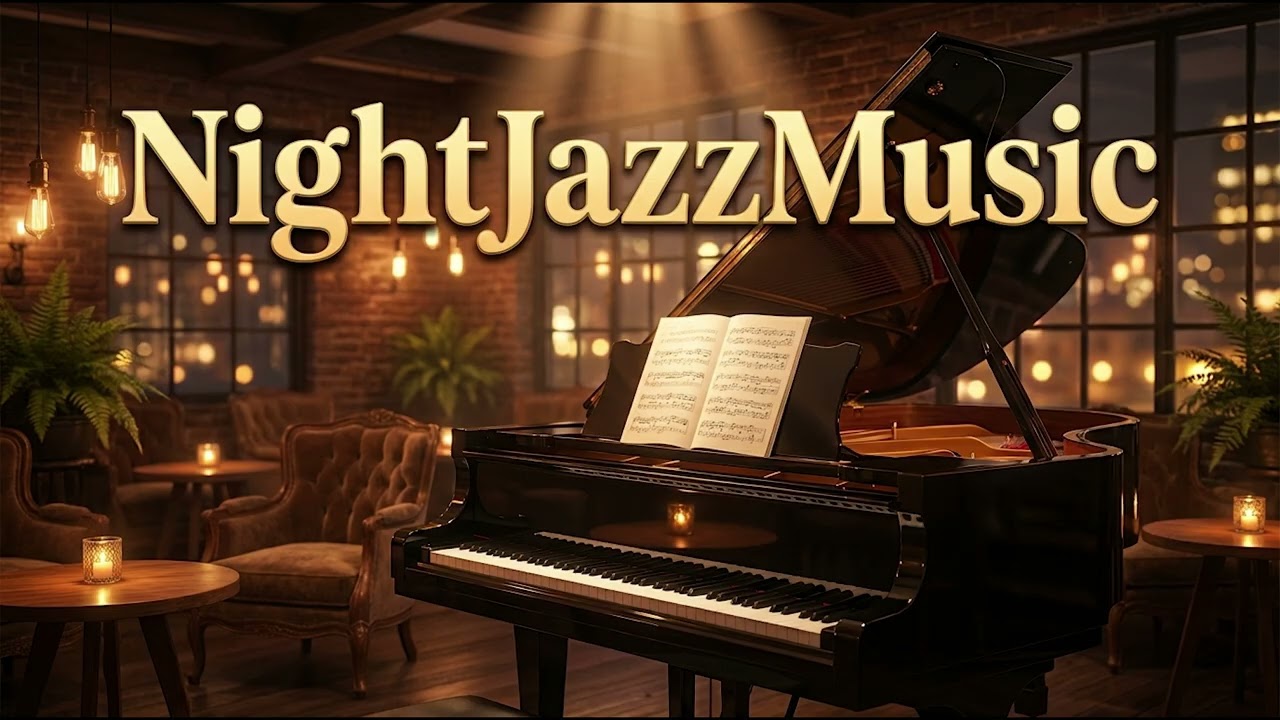 夜の作業用BGM　スロージャズピアノ　落ち着いた雰囲気のカフェ、バーをイメージ