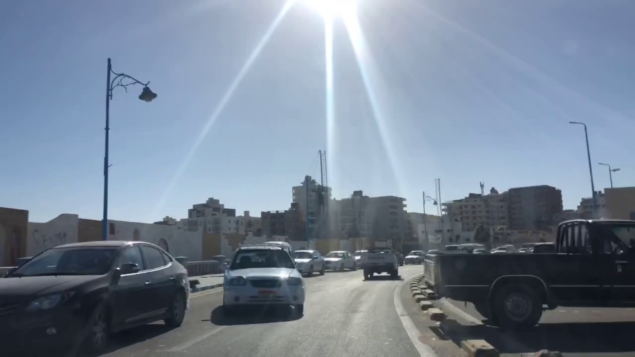 جوله من اول كورنيش مطروح من عند البوسيت الى  شارع زاهر جلال