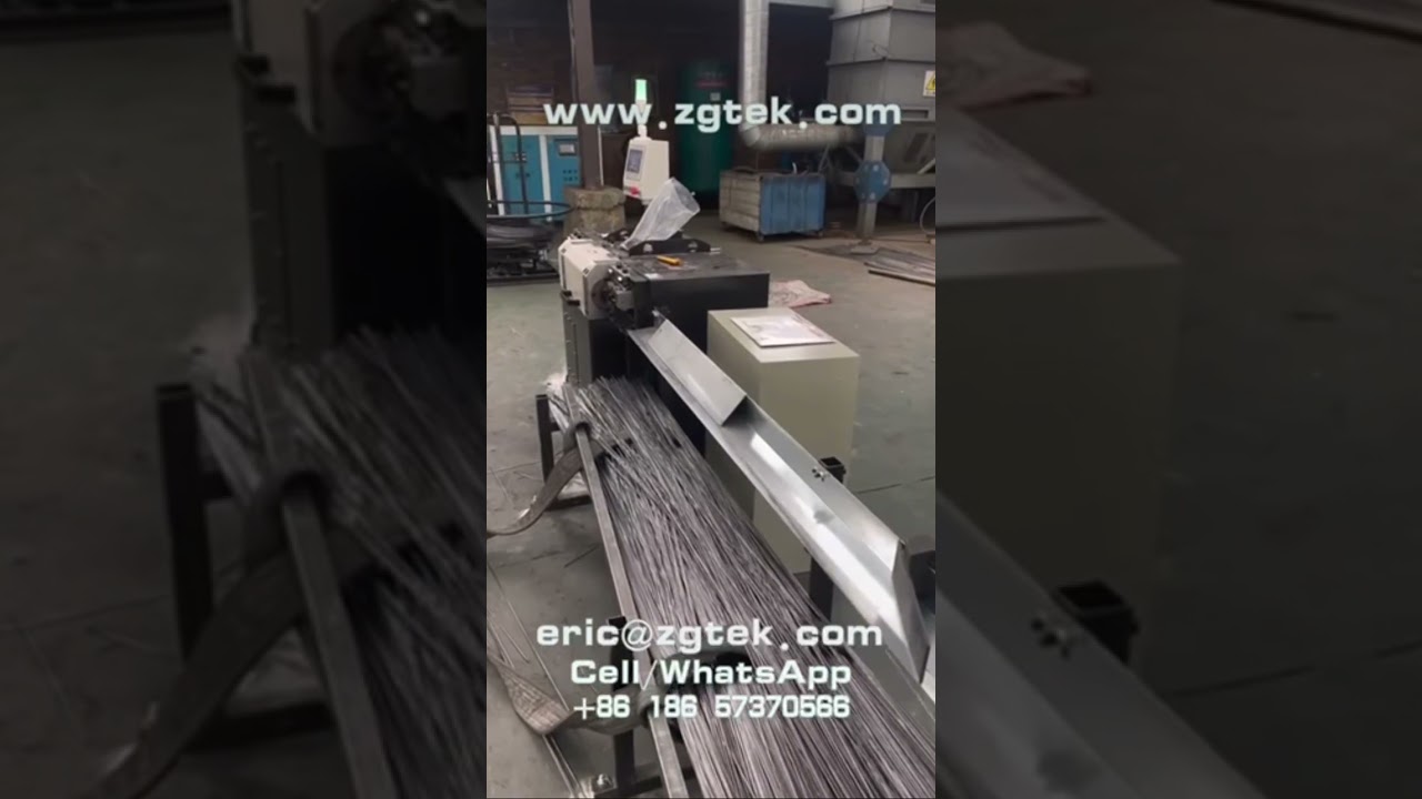How to make good straight wire bar with 100 meter per minute,speed 6m +/-1mm tolerances ZGTEK WSM2-5