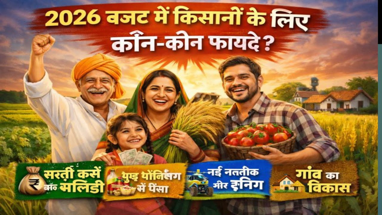 Budget 2026 में किसानों के लिए बड़ी खुशखबरी 😱 | ₹10,000 करोड़ का फायदा | Farmer Benefits 2026#shorts