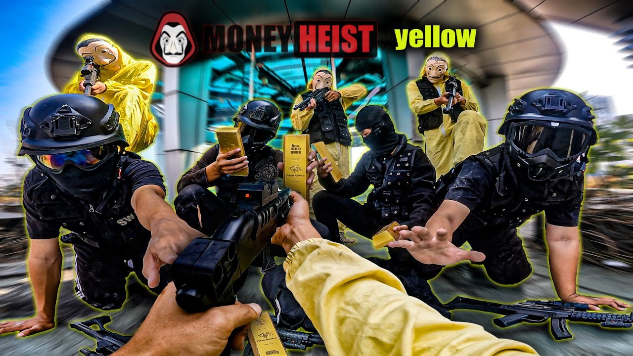 PARKOUR MONEY HEIST vs POLICE ( bella ciao remix ) #yellow #parkour