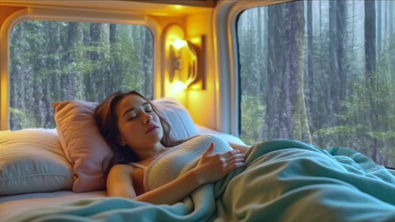 Healing Rain Ambience in Car Trunk | Sleep Deeply & Let Go of Worries