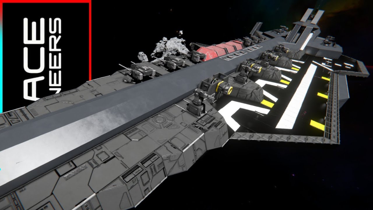 The BA Grottan Class Light Carrier!! - Space Engineers