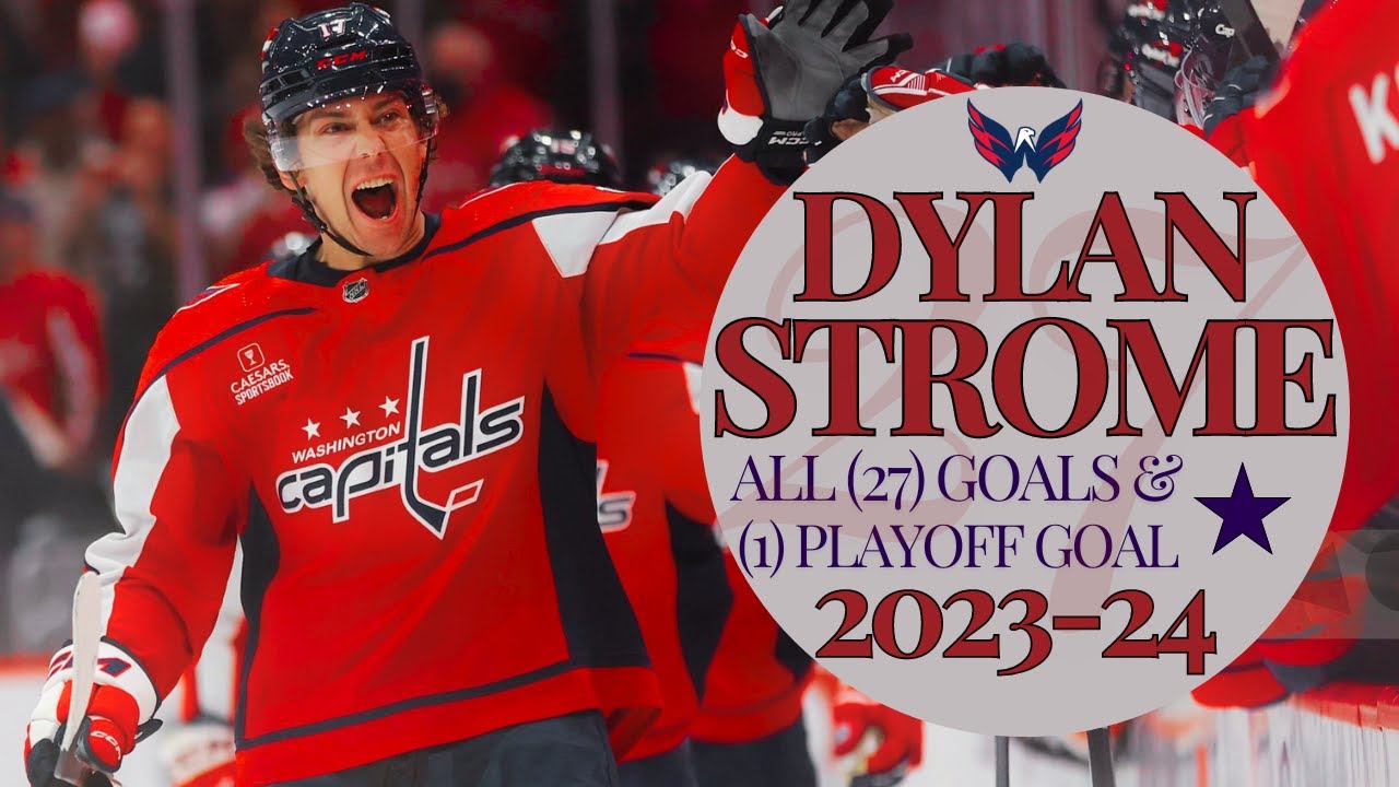 Dylan Strome All (27) Goals & (1) Playoff Goal 2023-24 | Capitals Highlights