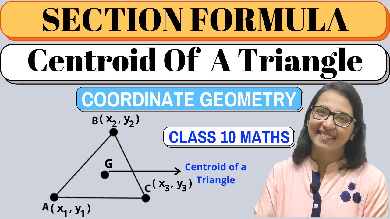 Centroid Of A Triangle ।। Coordinate Geometry ।। Class 10 Maths