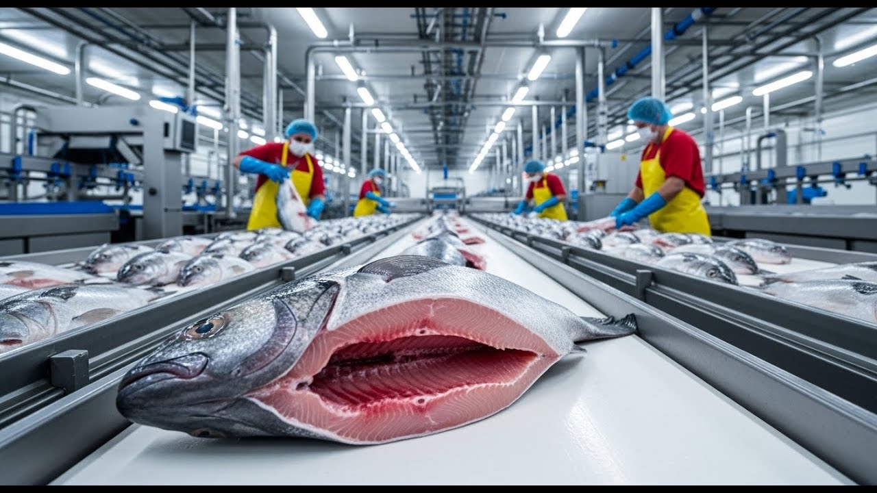 Inside a High-Tech Fish Processing Factory | Fresh Catch to Frozen Fillets (Full Process)