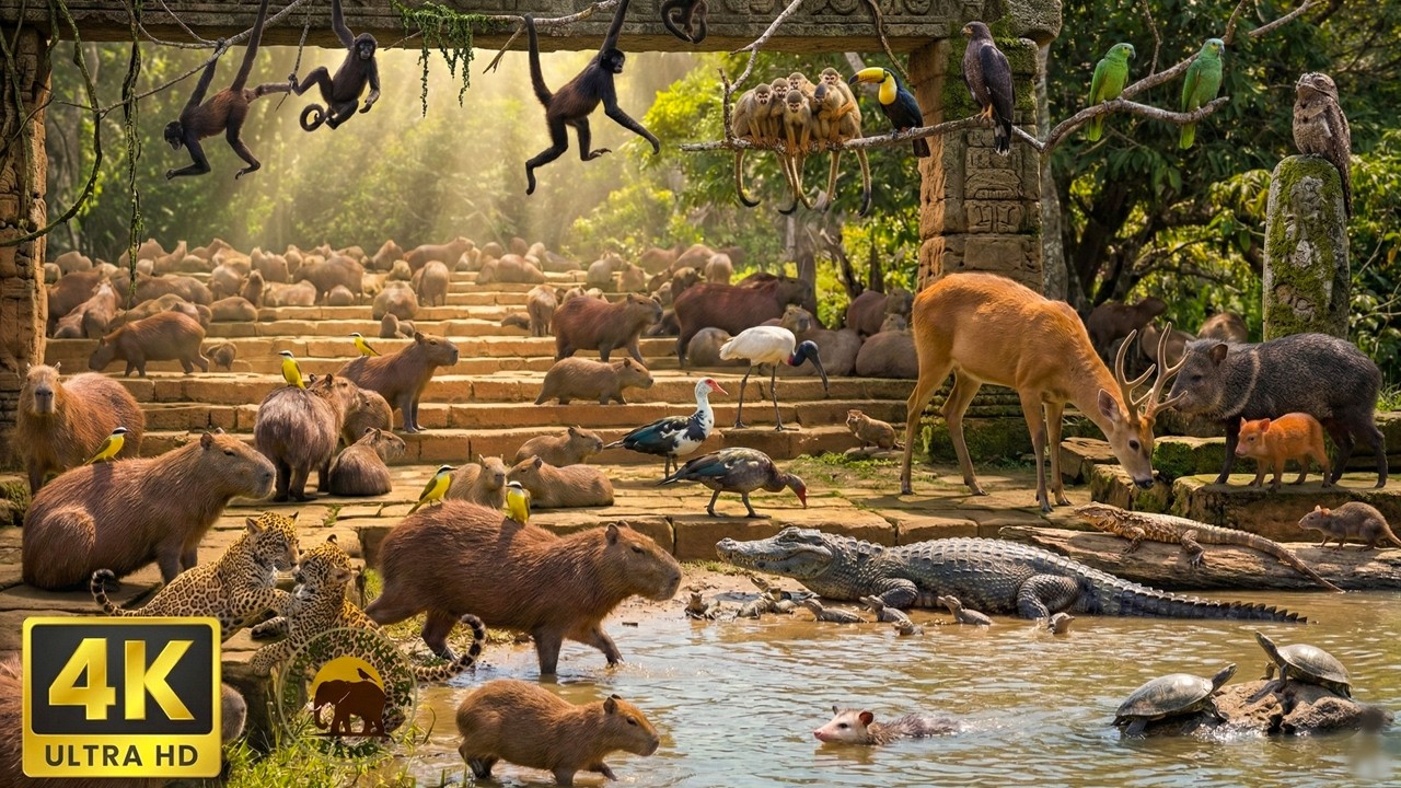 Relaxing Walk In The Amazon: The Secret Nurseries of the Jungle (4K)