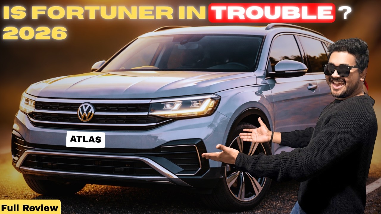 New 2026 Volkswagen Tayron (Atlas) Review in Hindi, Better than Fortuner? 🔥 India's Top 7 Seater