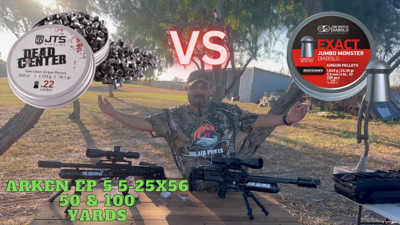 BRK GHOST JTS 25.39 VS JSB 25 39 50 & 100 YARDS