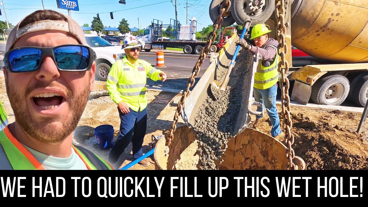 Watch What Happens When You Pour Into a Soaked Hole!