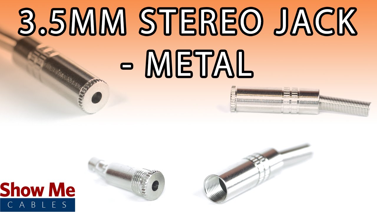 3.5mm Metal Stereo Jack - DIY Project to Repair Your Audio Cable #984