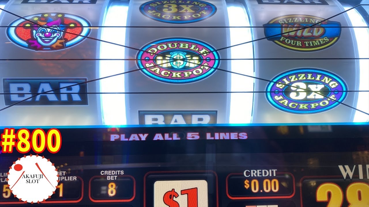First Attempt - Fun to play🎰SIZZLING WILDS SLOT Max Bet $8, 5 Lines 3 Reels @ Barona Casino 赤富士スロット