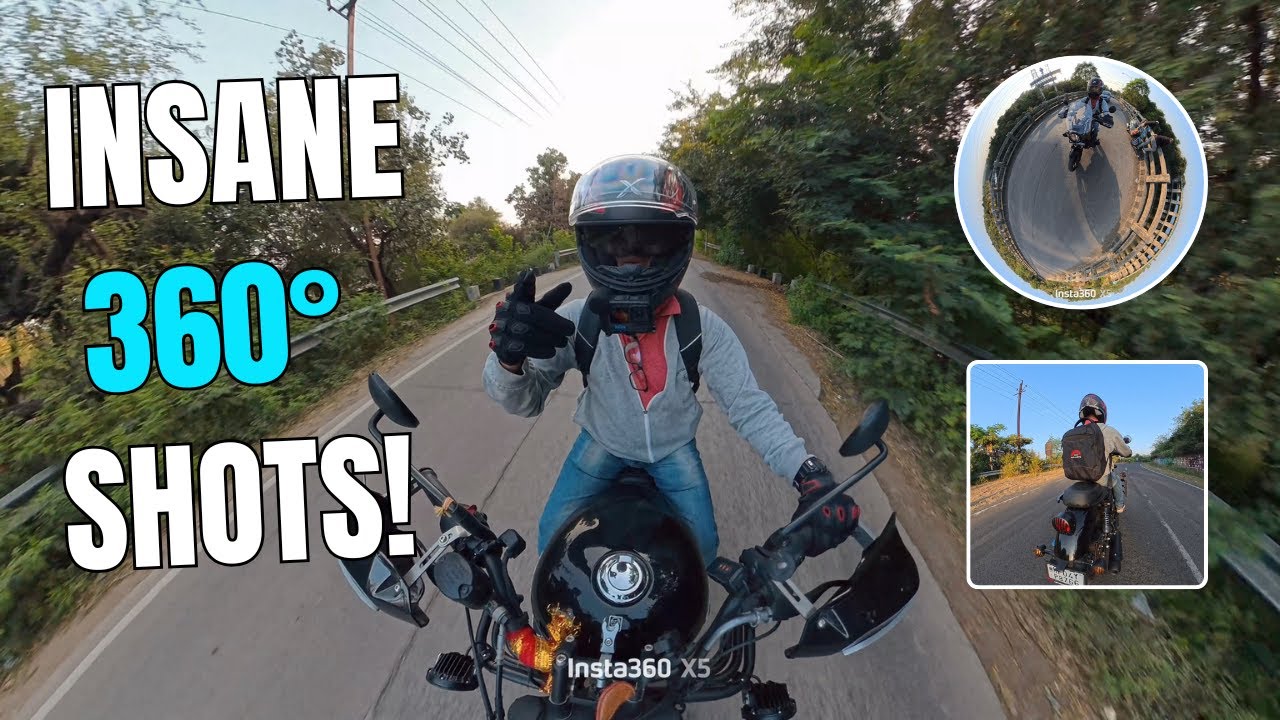 The Ultimate Moto Setup with Insta360 X5 | Leg Guard, Handlebar & Tail Views on Meteor 350