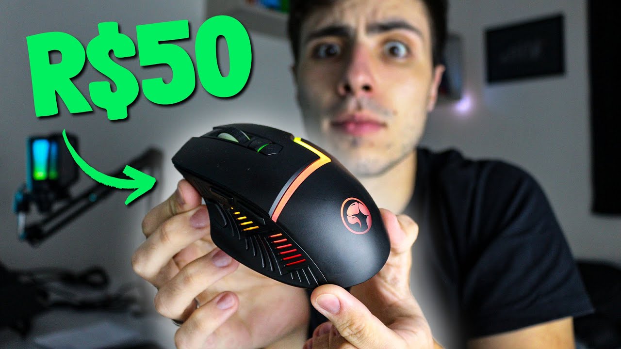 Mouse Gamer Marvo M728W, sem fio e muito bonito | Unboxing e Review