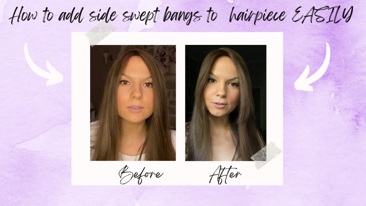 HOW TO CUT CURTAIN BANGS ON YOUR HAIRPIECE - EASILY!!! (Higline topper edition)