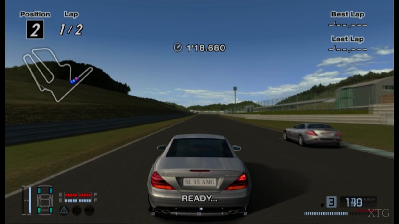 [#245] Gran Turismo 4 - Mercedes-Benz SL 55 AMG (R230) '02 PS2 Gameplay HD