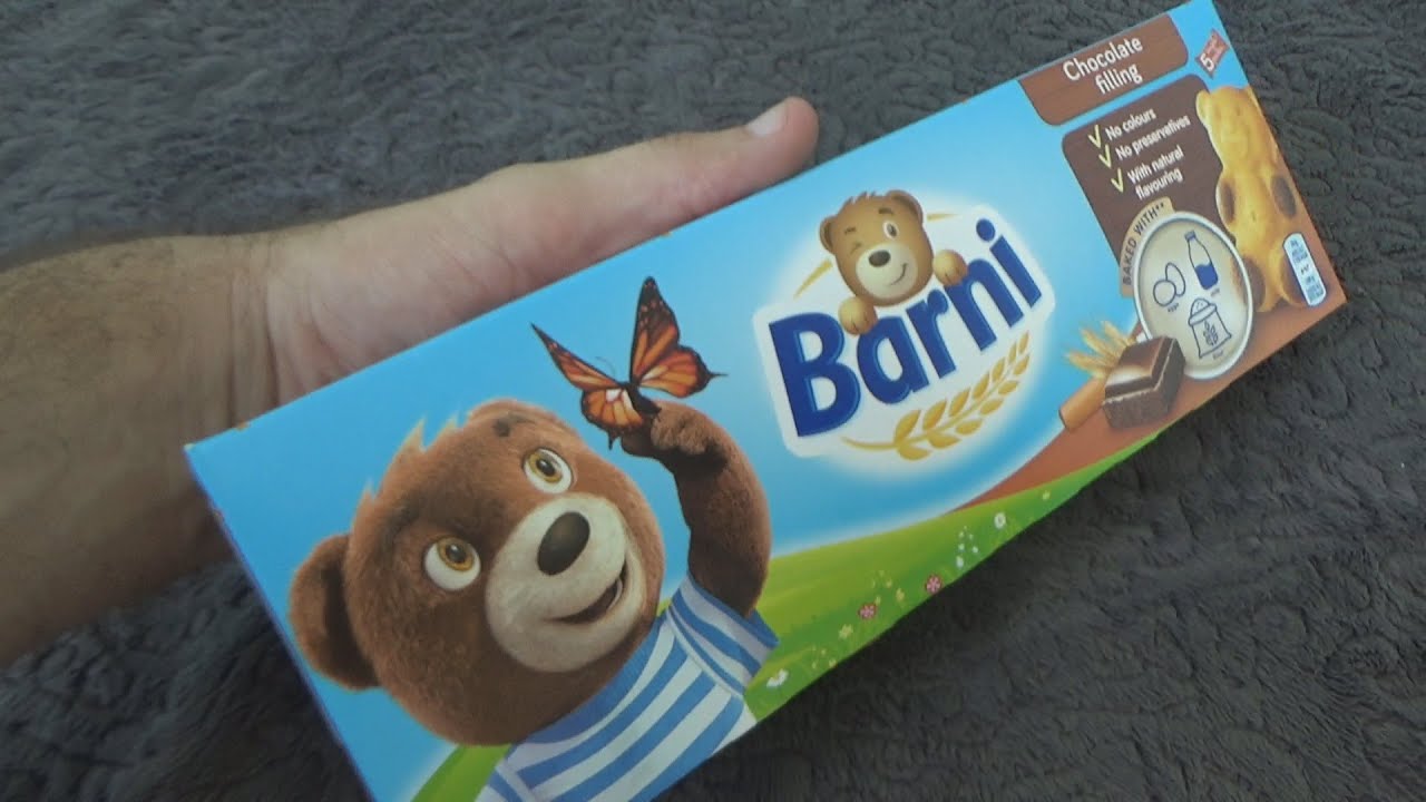 Торт Mondelez Barni с шоколадной начинкой 5x30 г (150 г) Распаковка и тест