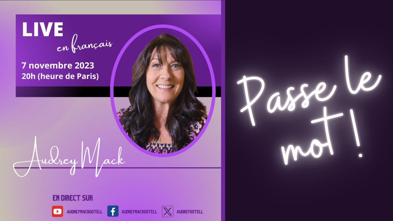 LIVE « Parler en langues: une clé pour la guérison », avec Audrey Mack