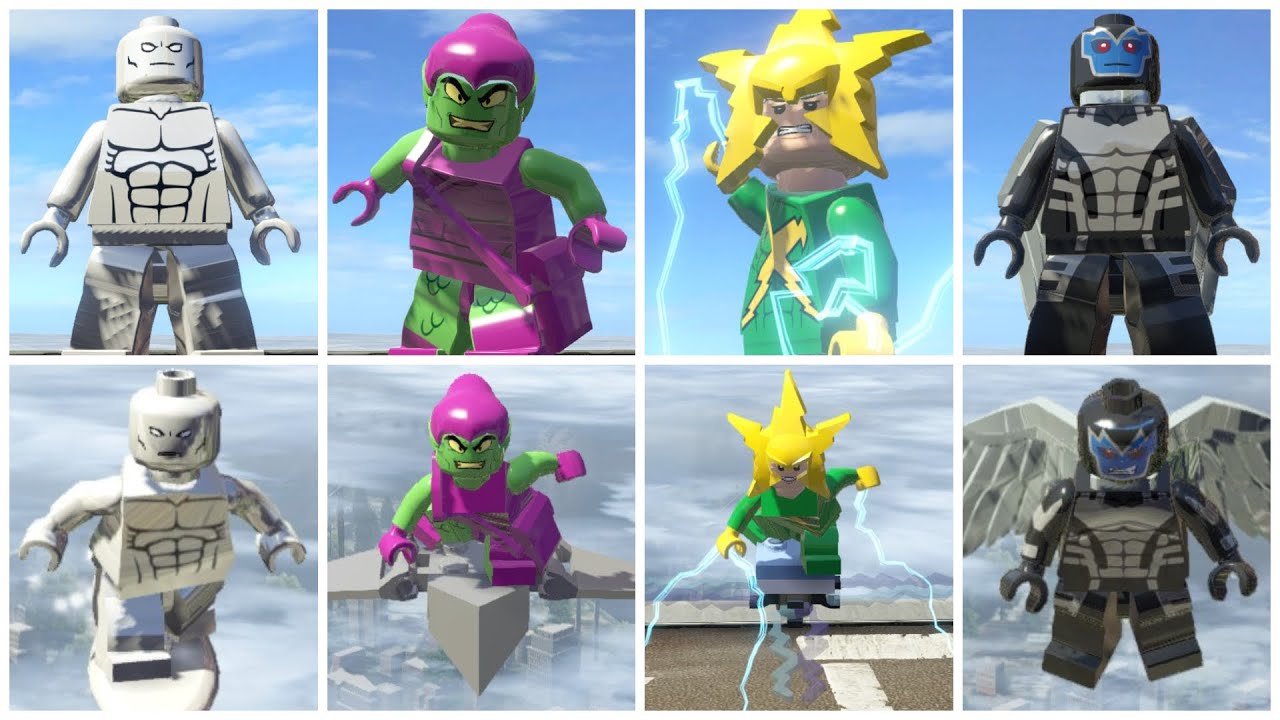 All Flying Characters - LEGO Marvel Super Heroes