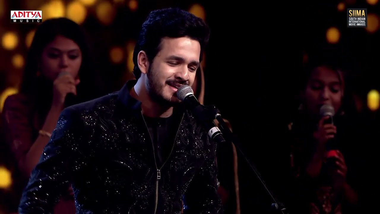 Akhil Akkineni Live Singing Performance @SIIMA Awards | Aditya Music Telugu