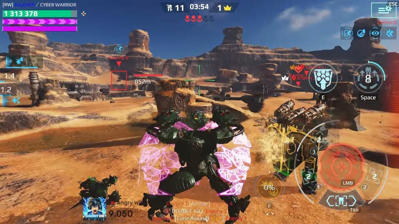 Ultimate Arthur vs Atlas Face Off in War Robots &ndash; Epic Titan Battle! #warrobots #angrywr 