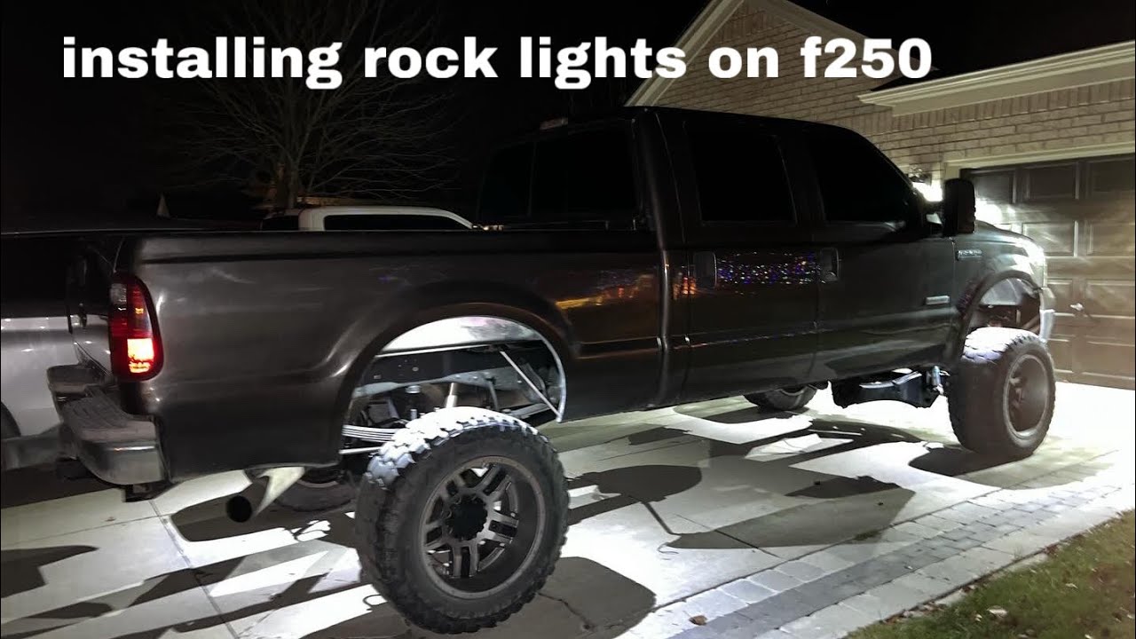 Установка рок-светильников на f250