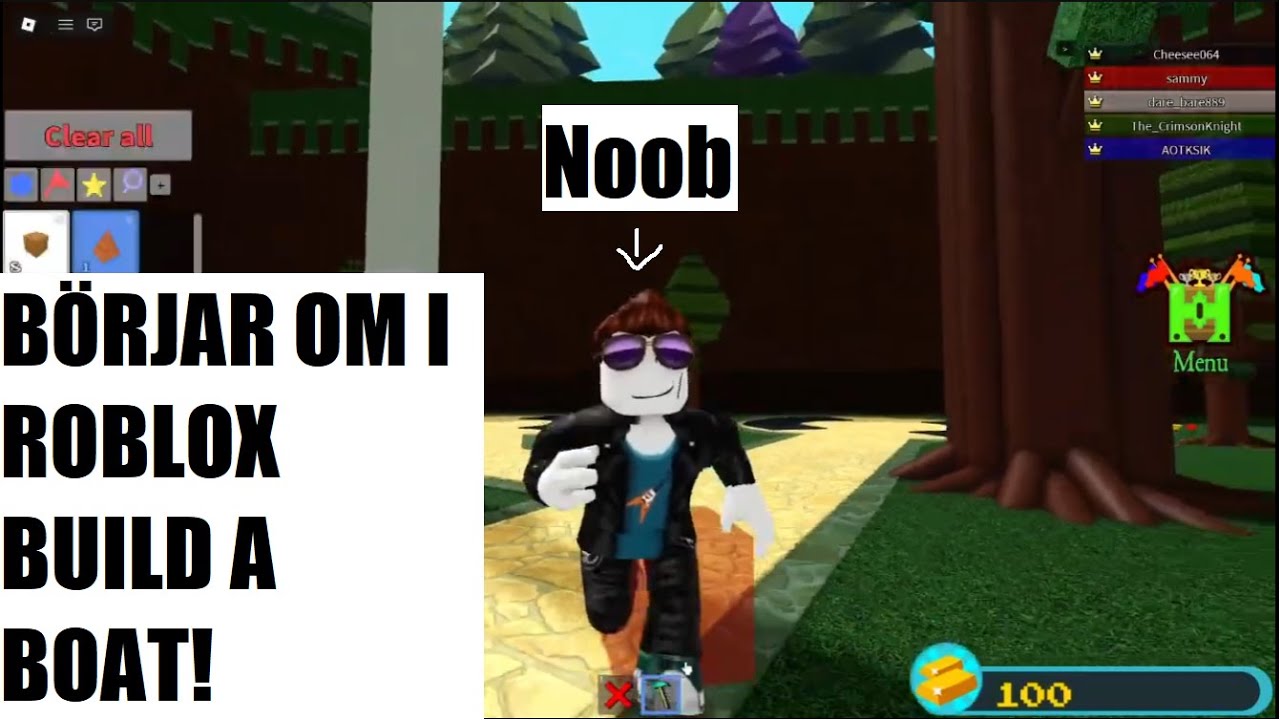 STARTAR OM I ROBLOX BUILD A BOAT FOR TREATURE MED ETT NYTT KONTO!