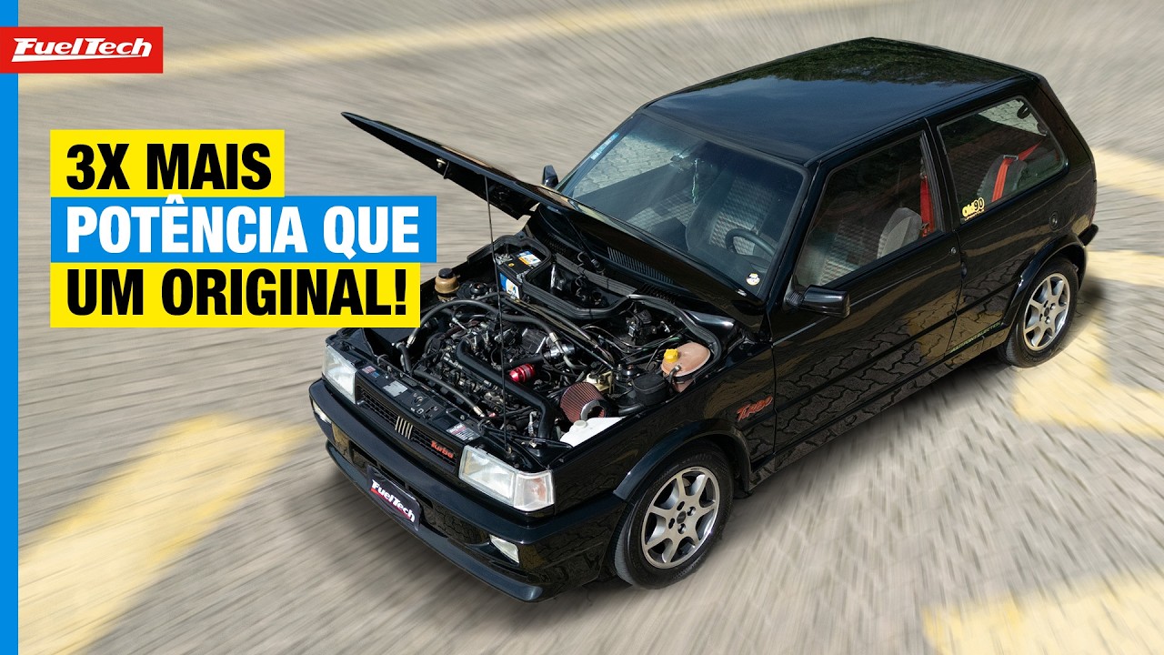 Uno Turbo ganhou motor 1.7, Turbo maior, FuelTech e mais de 250 cv!