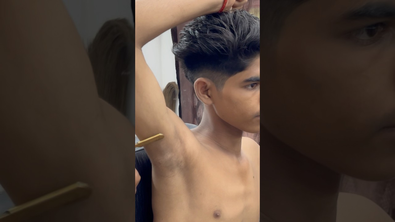 School boy underarm shave #viralvideo