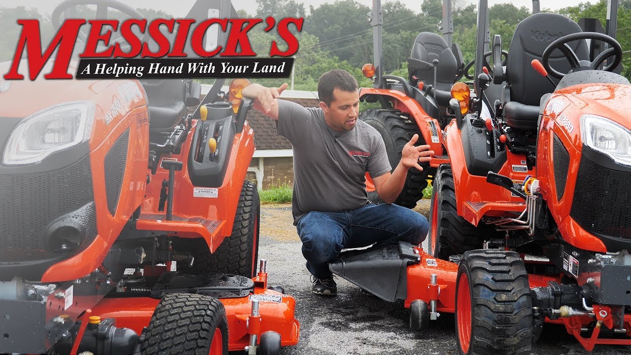 Неожиданная разница между деками косилок Kubota BX. RCK60B23BX RCK54B23BX