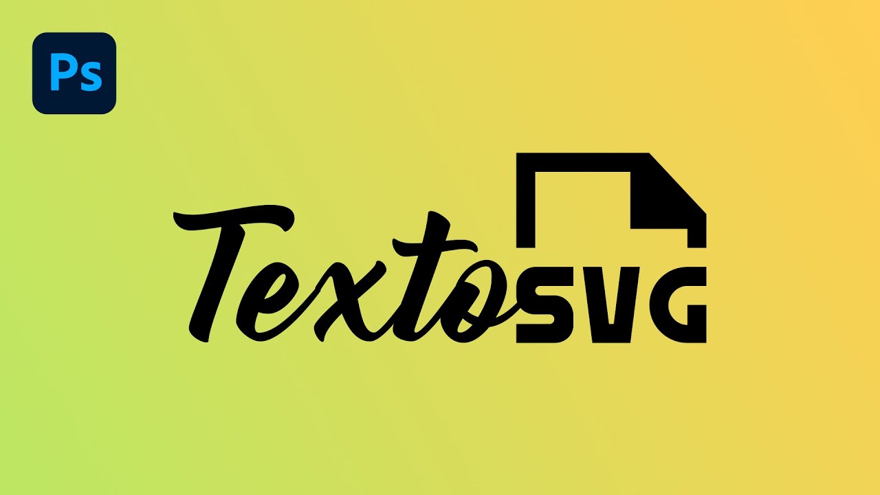 Aprenda a converter um texto em forma e salv&aacute;-lo em SVG no Photoshop