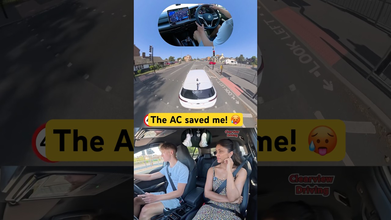 Mock test on the HOTTEST day of the year 🥵 #driving #car #clutch #hot #weather #London #learn #pov