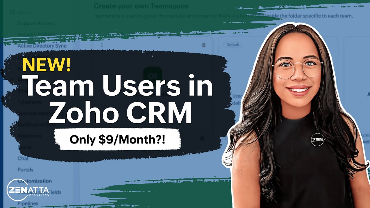 NEW! Team User Licenses || Zoho CRM for Everyone
