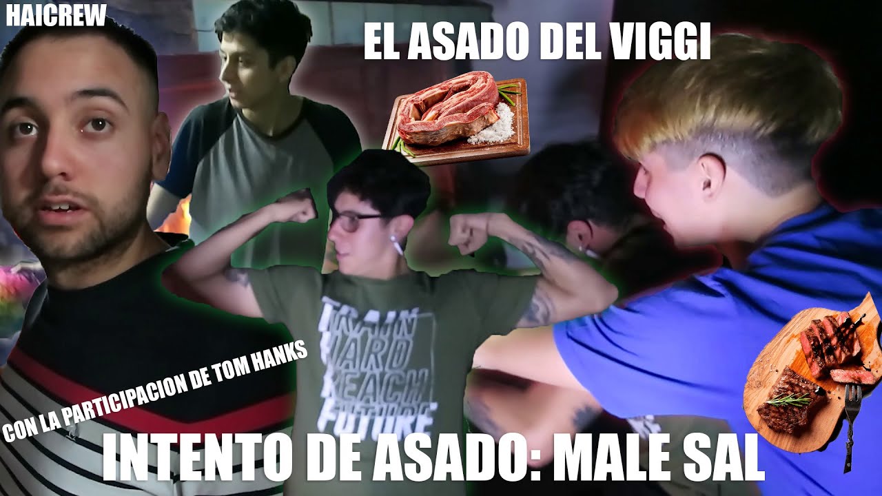 INTENTO DE ASADO ARGENTINO. EL ASADO DEL VIGGI .HAICREW
