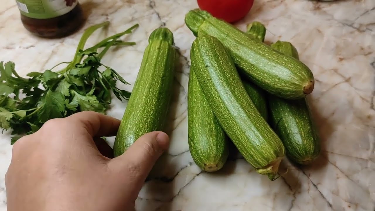 salade de courgette trop bon facile et rapide - zucchini  salad recipe - سلطة كوسة سهلة وسريعة