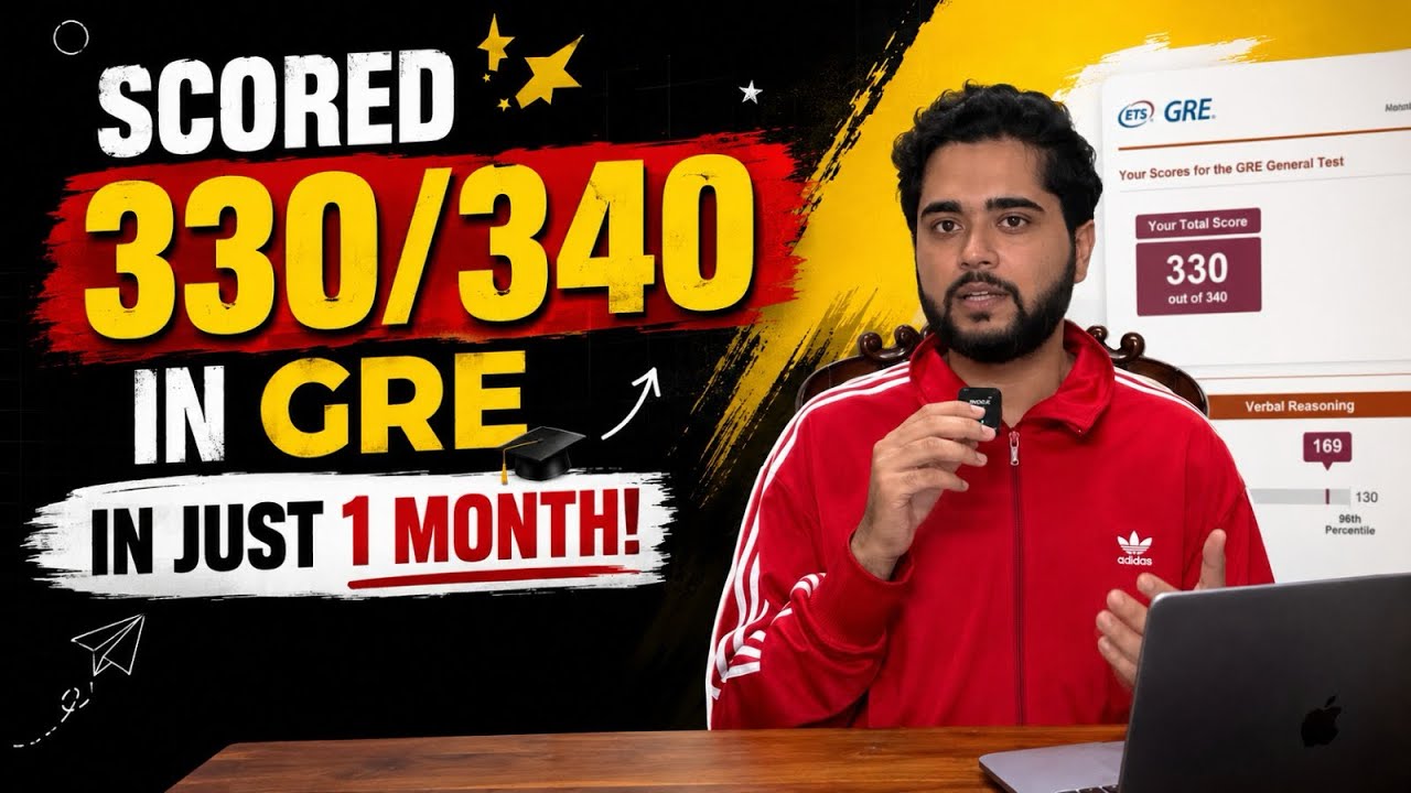 I Scored 330/340 on the GRE in Just 1 Month | My Complete Strategy