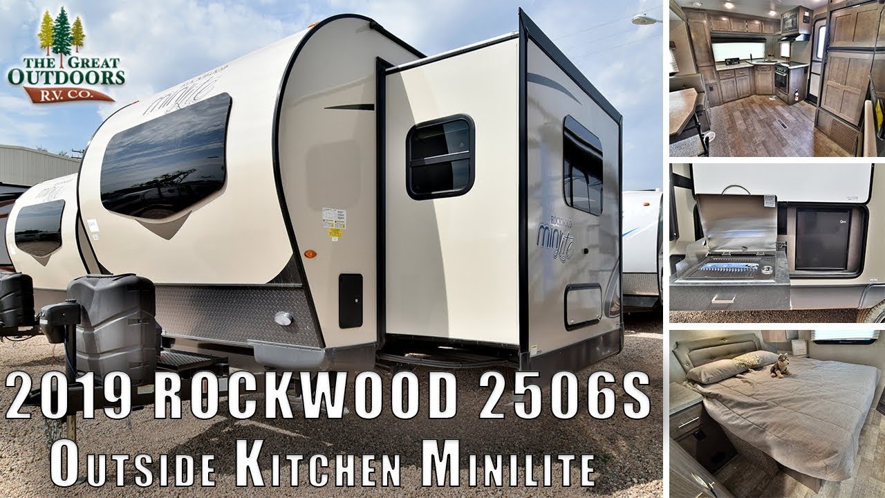 2019 FOREST RIVER ROCKWOOD 2506S Outside Kitchen 25ft Mini Lite Trailer RV Greeley Colorado