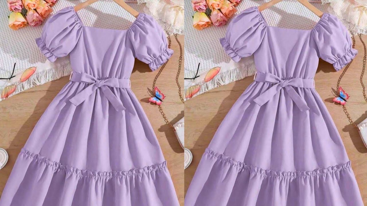 اصنعى لطفلتك فستان رائع للعيد بمتر واحد من القماش