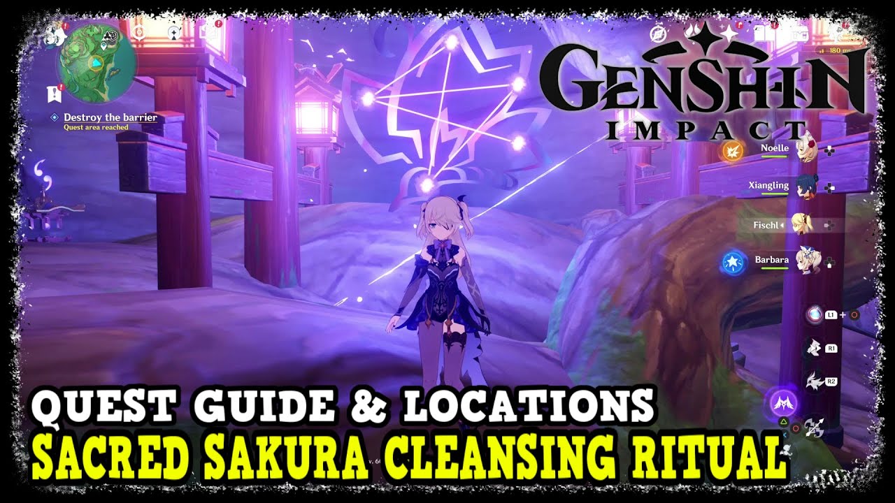 Genshin Impact All 3 Sacred Sakura Cleansing Ritual Quest Guide & Locations