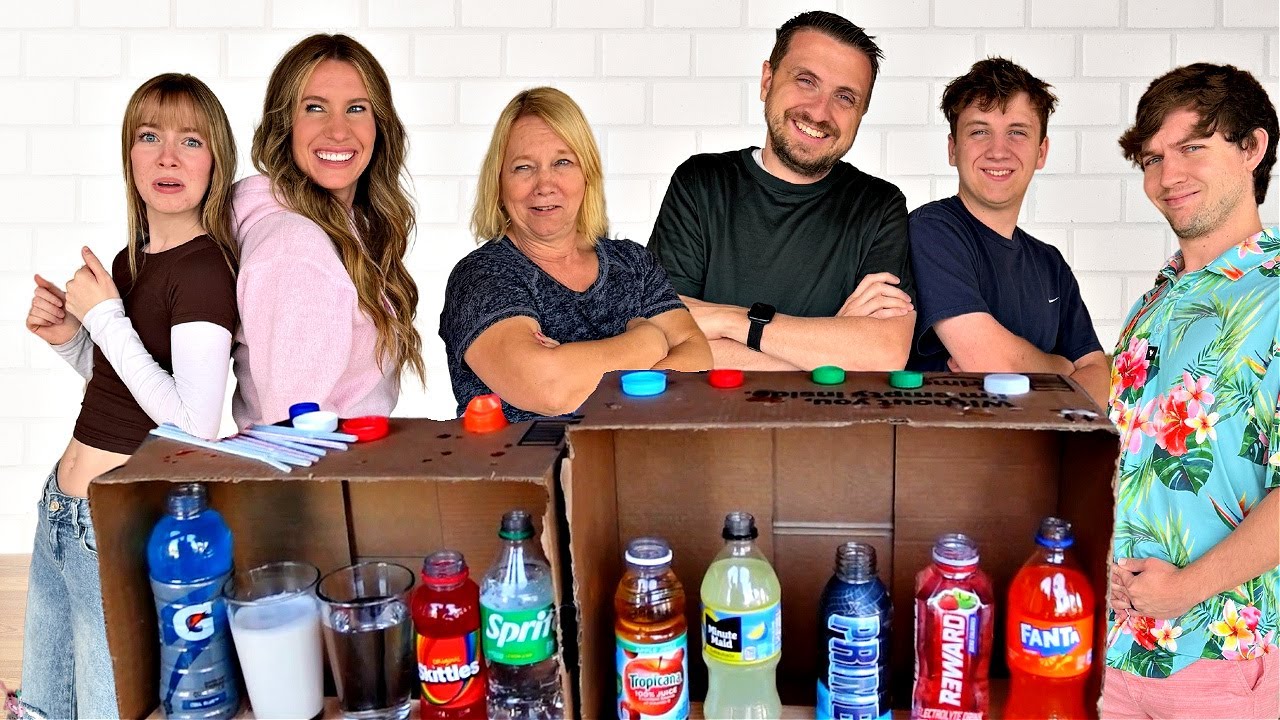 Mystery drink challenge whoever guesses the most drinks WINS